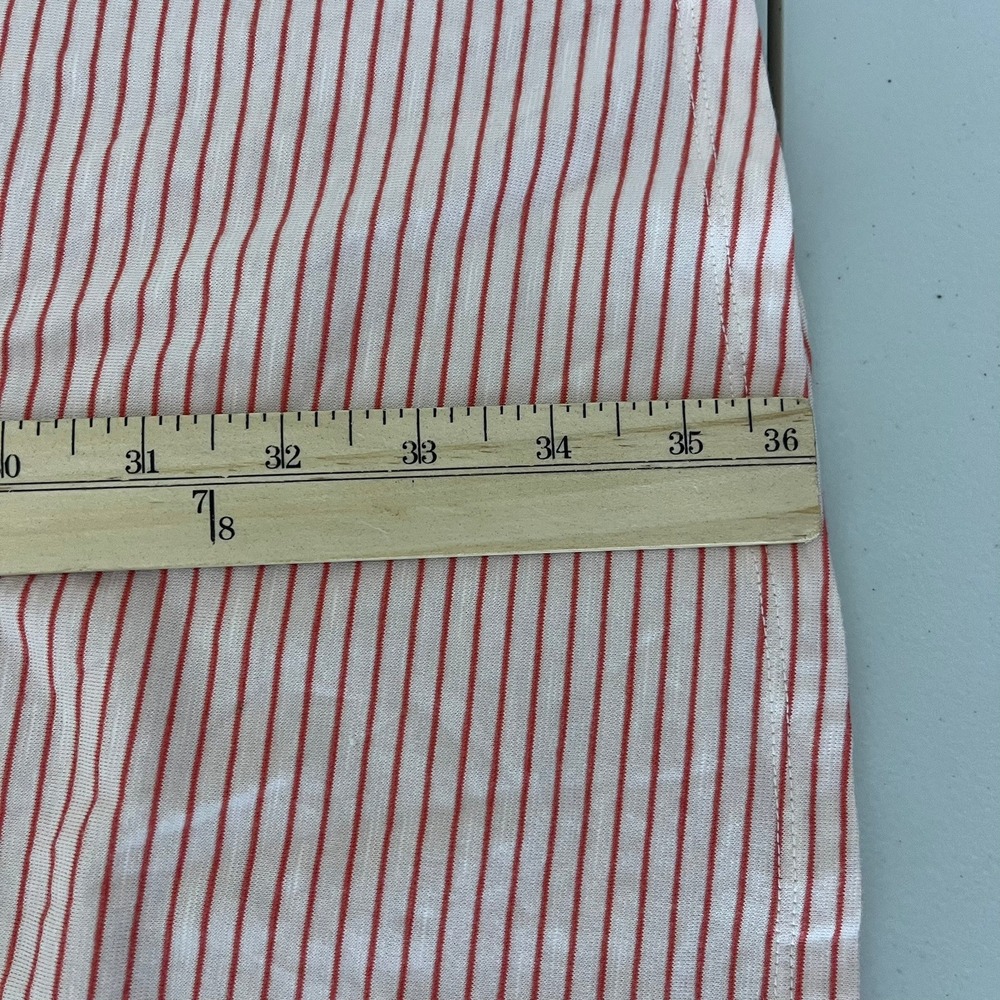 Toad&Co Cue Sleeveless Dress Pink Red Striped Wrap V-Neck Size S Small - Picture 7 of 12